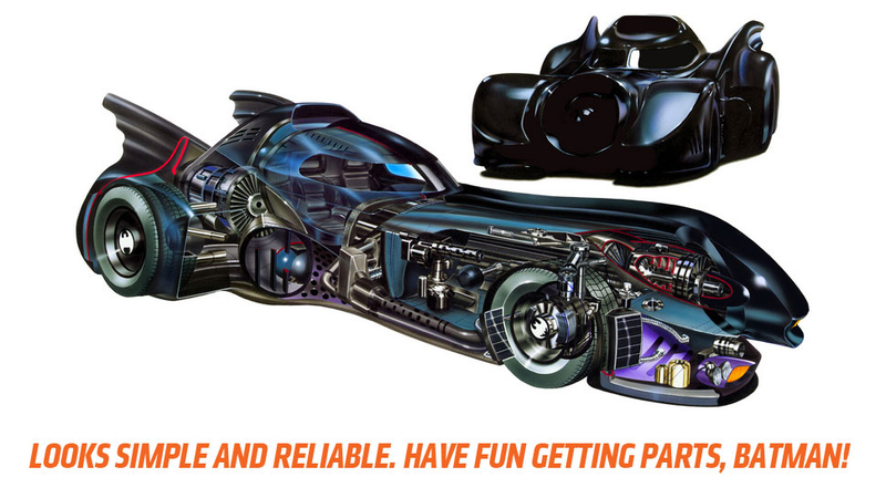 Illustration for article titled This Is The Only Batmobile That Makes Any Sense